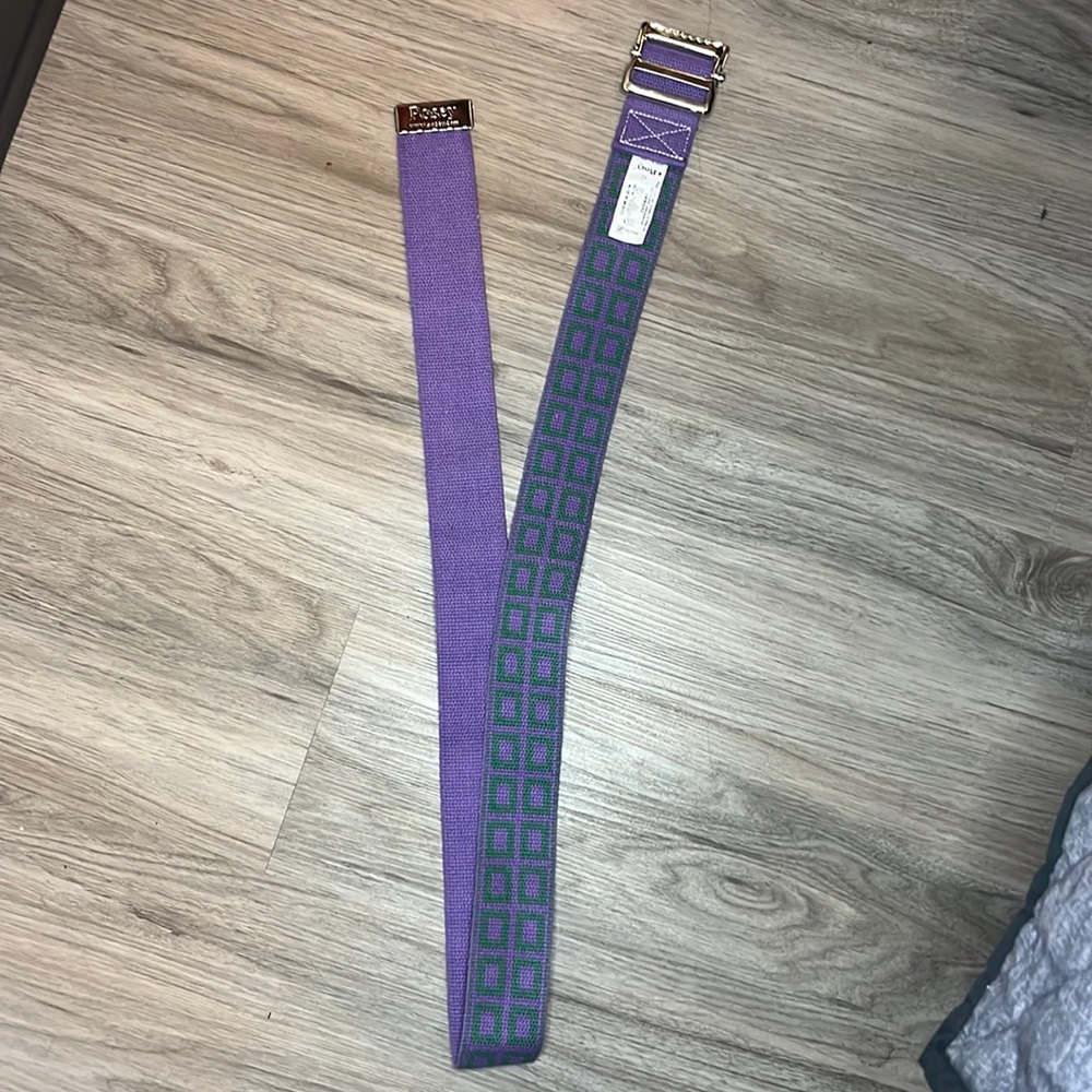 Posey purple and green belt